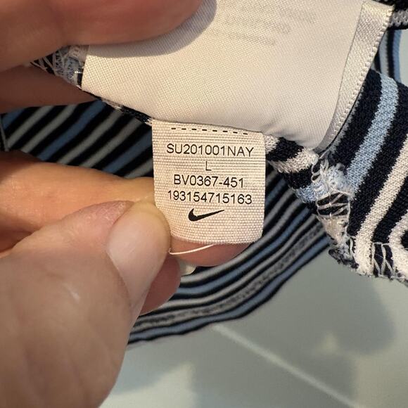 Nike Dri-FIT Polo Mens Large Navy Stripe Disney Cruise Line Golf BV0367-451 - Picture 3 of 15